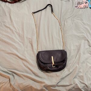 Vera Bradley Elegant Black Leather Shoulder Bag